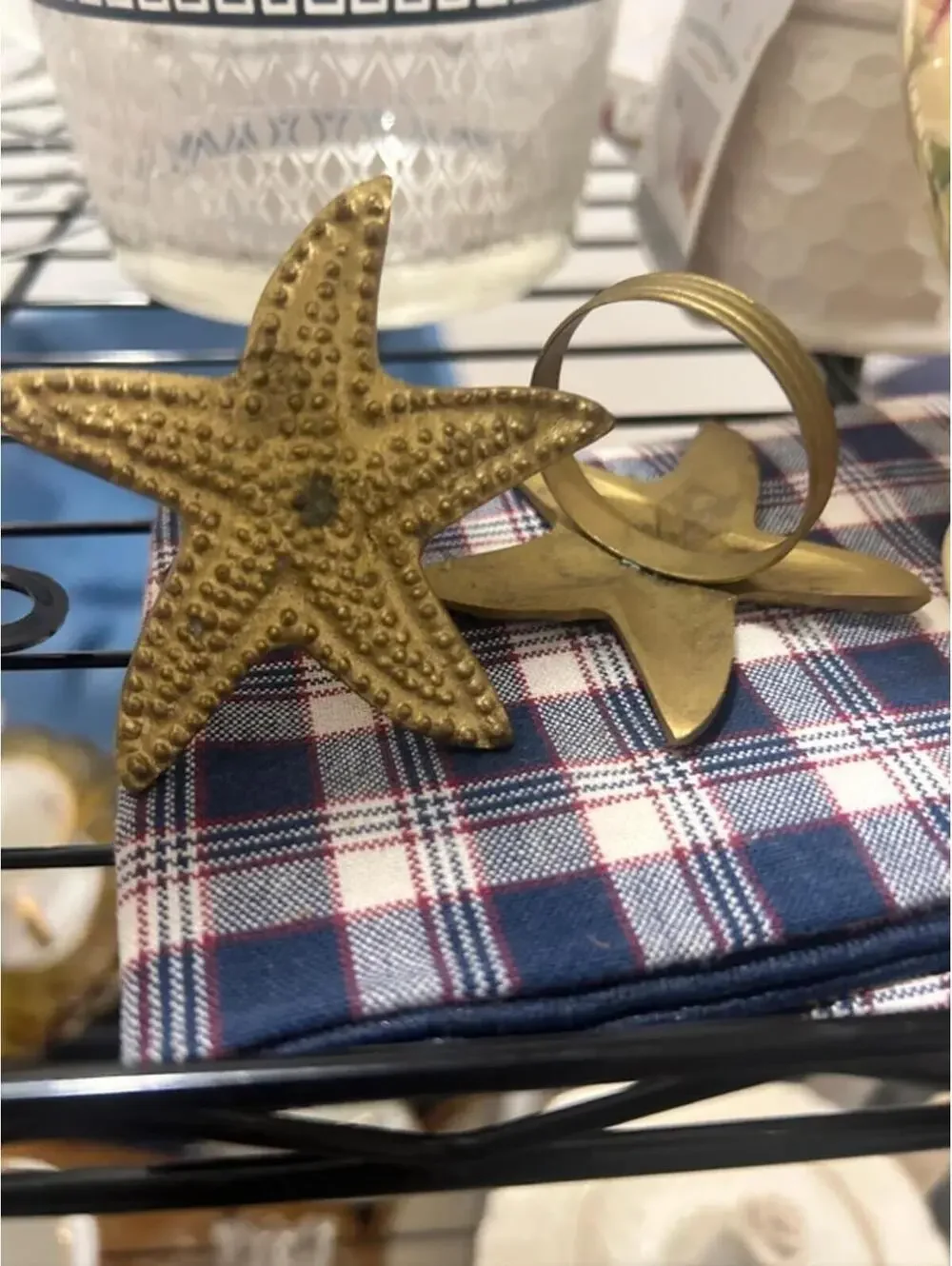 Vintage Starfish napkin rings